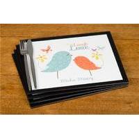 personalised live laugh love glass placemats