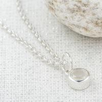 Personalised June Birthstone Necklace (Moonstone)