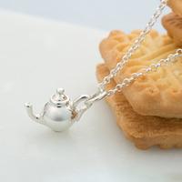 Personalised Silver Teapot Necklace