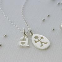 personalised silver boy necklace