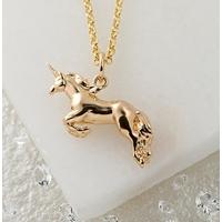 Personalised Gold Unicorn Necklace