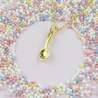Personalised Gold Spoon Necklace
