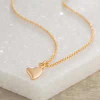 Personalised Gold Warm Heart Necklace