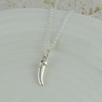 Personalised Silver Claw Necklace