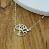 Personalised Silver Tree of Life Necklace