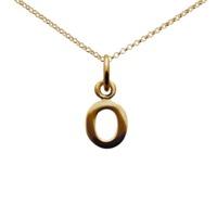 Personalised Gold Letter o Necklace