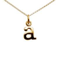 Personalised Gold Letter a Necklace