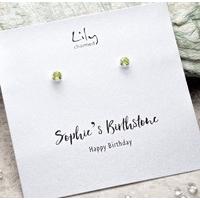 Personalised Birthstone Earrings