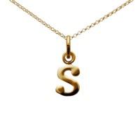 Personalised Gold Letter s Neckl...