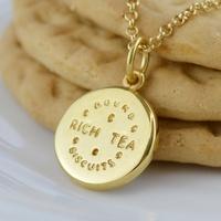 Personalised Gold Rich Tea Necklace