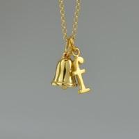 Personalised Gold Bell Necklace