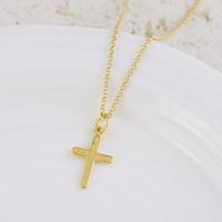 Personalised Gold Cross Necklace