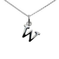 Personalised Silver Letter w Necklace