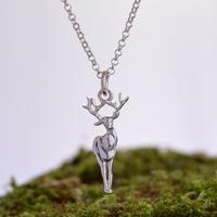 Personalised Silver Deer Necklace