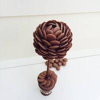 PERSONALISED CHOCOLATE BUTTON SWEET TREE - 50cm
