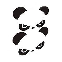 Personality Panda Car Rearview Mirror Sticker (2PC)