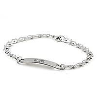 Personalized Gift Stainless Steel Jewelry Engraved ID Bracelets