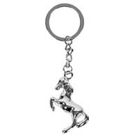 Personalized Engraved Gift Creative Horse Shaped Keychain with 1 Letter