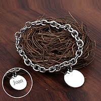 personalized gift jewelry stainless steel engraved bracelets