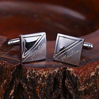 Personalized Gift Squared Engraved Cufflinks