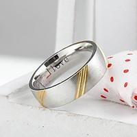 Personalized Gift Fashionable Stainless Steel Jewelry Engraved Men\'s Ring 0.6cm Width