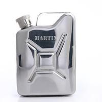 Personalized Father\'s Day Gift Kettle Shaped 4oz Metal Capital Letters Flask