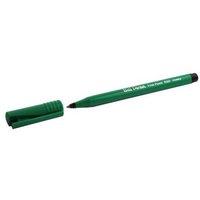 Pentel R50 Rollerball Pen Green Barrel Water-based 0.8mm Tip 0.4mm Line (Black) Pack of 12