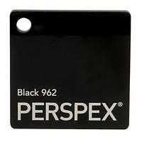 perspex cast acrylic sheet 600 x 400 x 3mm solid black