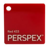 perspex cast acrylic sheet 600 x 400 x 5mm solid red