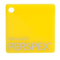 Perspex Cast Acrylic Sheet 1000 x 500 x 5mm Solid Yellow