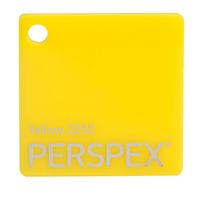 Perspex Cast Acrylic Sheet 600 x 400 x 3mm Solid Yellow