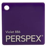 perspex cast acrylic sheet 600 x 400 x 3mm solid violet