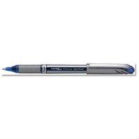 Pentel Energel Plus Metal 0.7mm Tip 0.35mm Line Liquid Gel Rollerball Pen (Blue) Pack of 12