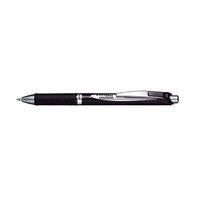 Pentel EnerGel XM Permanent Retractable Rollerball Pen 0.7mm Tip Width 0.35mm Line Width (Black) Ref BLP77-AX Pack of 12 Pens