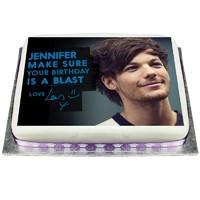 Personalised Ready Made Louis One Direction Cake
