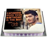Personalised Ready Made Zayn One Direction Cake