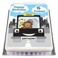 Personalised Ready Made Taxi Birthday Cake