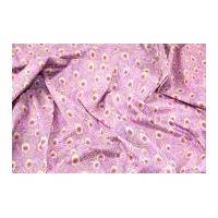 Peacock Feathers Print Cotton Lawn Dress Fabric Pink