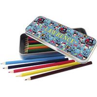 Personalised Pencil Tins and Pencils, Steel Tin