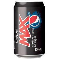 pepsi cola pepsi max 300ml can 1 x pack of 24 cans