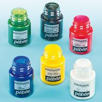 Pebeo Porcelain Paint Pots (Pack of 6)