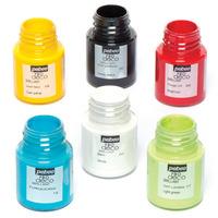 Pebeo Glossy Deco Acrylic Paint Pots (Set of 6)