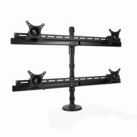 peerless quad monitor desktop grommet mounts for 20 inch to 30 inch fl ...