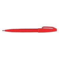 Pentel S520 Fibre Tipped Sign Pen (Red) Pack of 12
