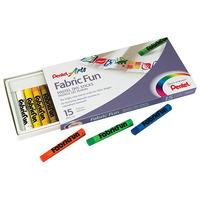 Pentel Fabric Fun Dye Sticks (Pack of 15)