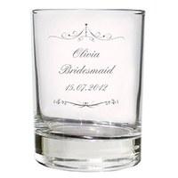 Personalised Ornate Swirl Juice Glass