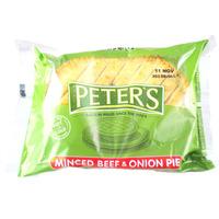 peters traditional wrapped pie minced beef onion