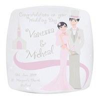 Personalised Wedding Couple Plate