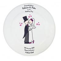 Personalised Wedding Signing Plate