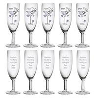 personalised hen do toast flute pack